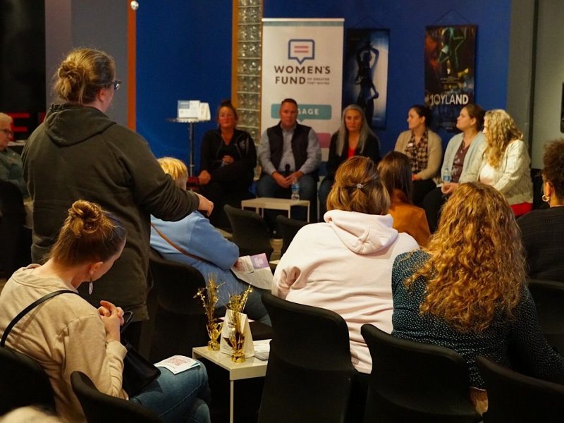 Women’s Fund screening of the documentary “I Am Evidence” at Cinema Center, followed by a panel discussion of the rape kit backlog. October 2024 at Cinema Center.