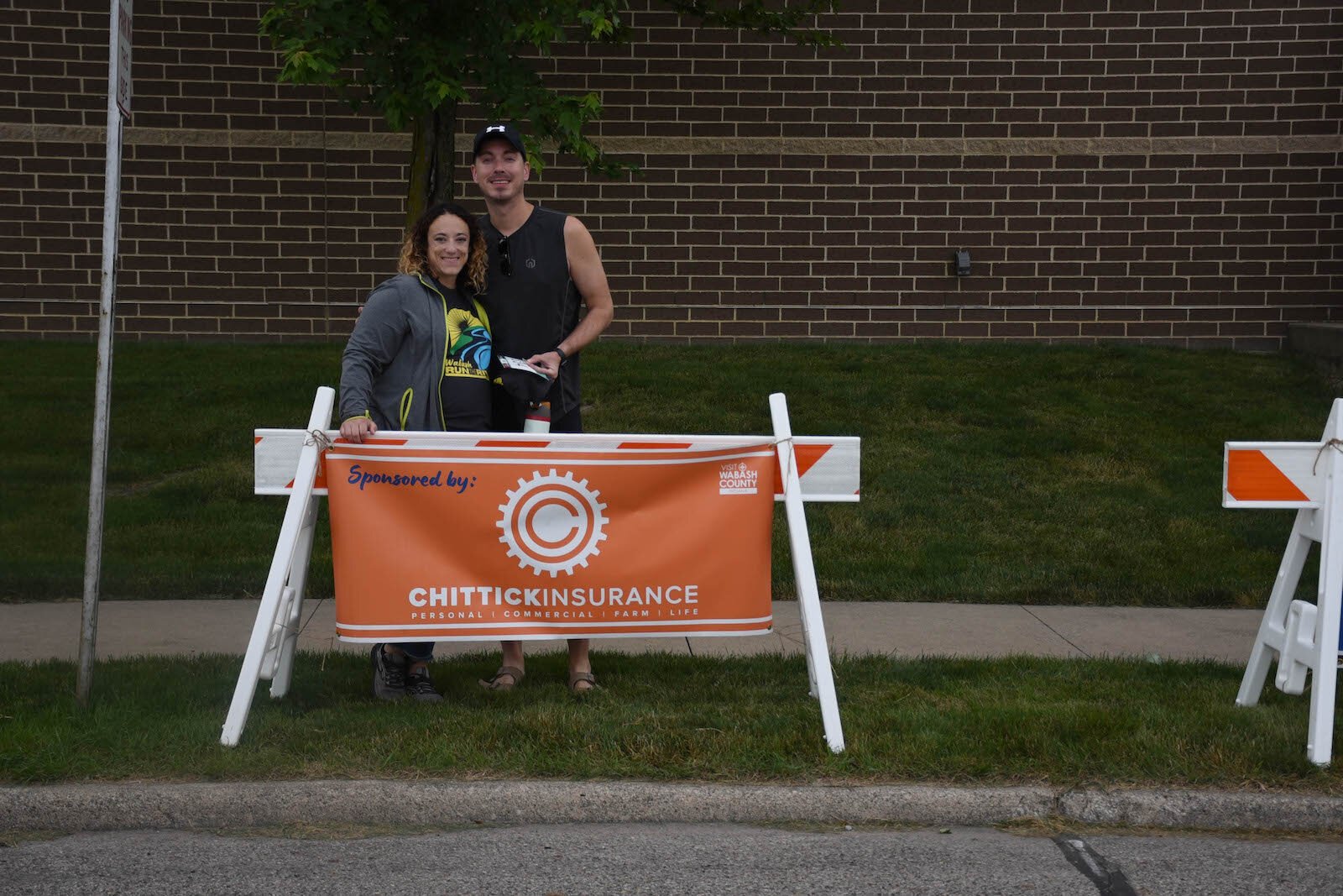 Matthew Chittick and Stephanie Rogers at Wabash Run the River.