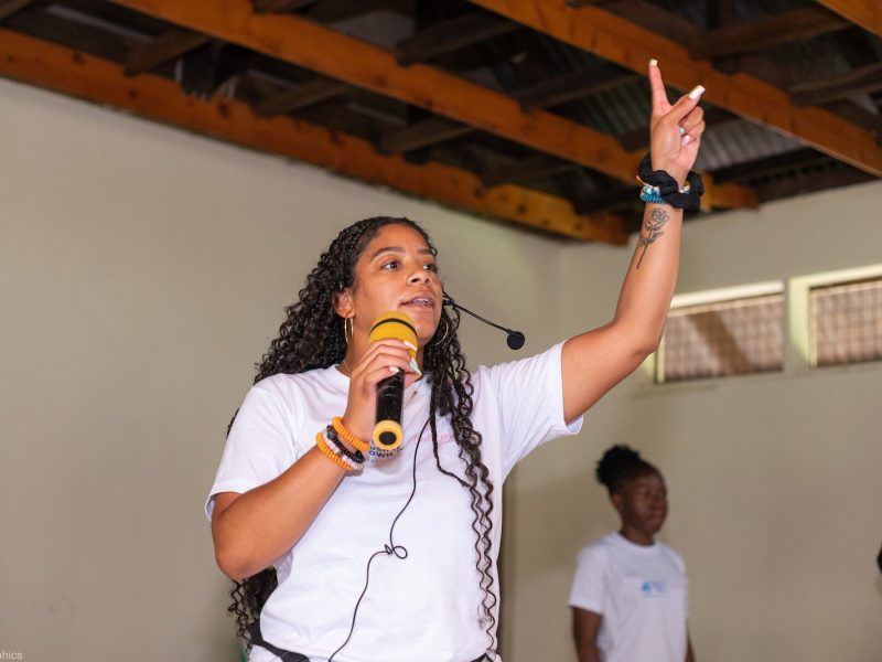 Andrews at an Bring-it Push-it Own-it event.