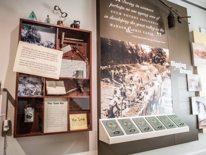 An exhibit at the Wabash County Museum.
