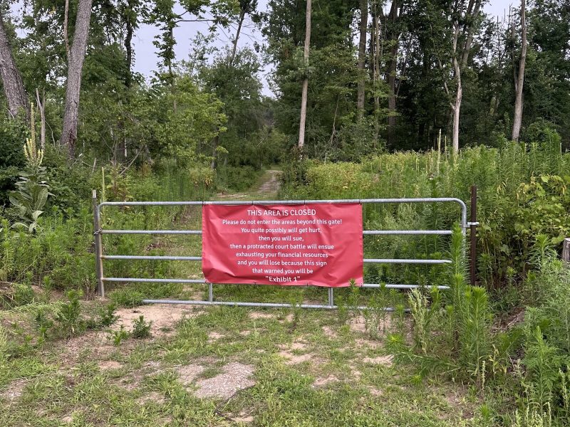 Even after reopening to the public, a large portion of Fox Island Park remains closed off for safety reasons.