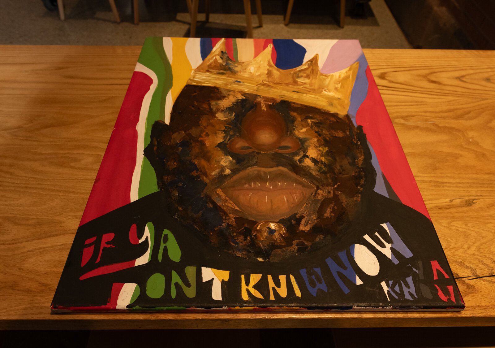 A portrait of Biggie Smalls done by BonJo.