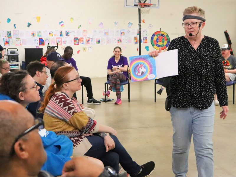 Wolfe leads book clubs for participants.