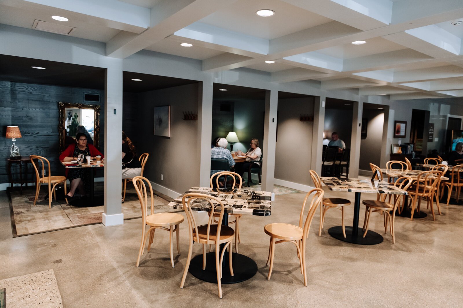 A table at Tall Rabbit Cafe + Community, 2001 Calhoun St. Fort Wayne, IN.