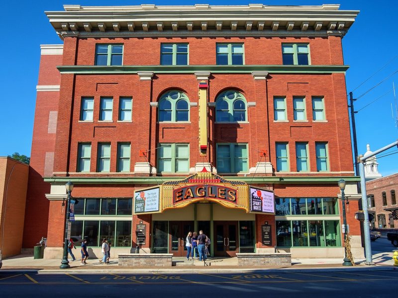The fully renovated Eagles Theatre at 106 W. Market St. in Downtown Wabash.
