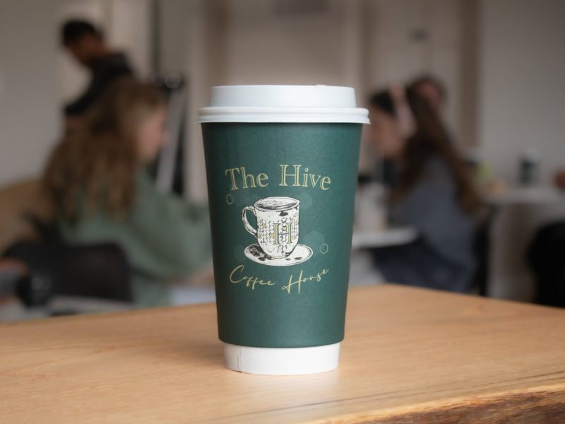 The Hive Coffee Shop is located at 7120 Homestead Road, Fort Wayne, IN 46814.