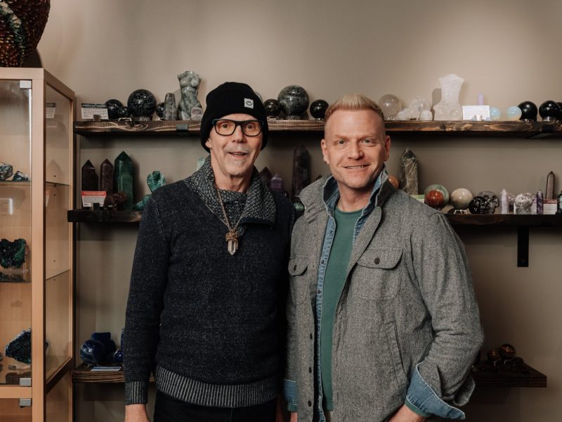 Rod Bice, left, and David Lee at 2 Crazy Crystal Guys, a Metaphysical supply store at 4007 S Wayne Ave, Fort Wayne, IN.