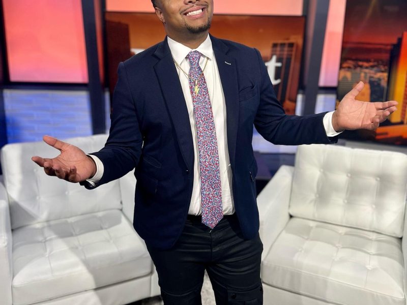 Tony Betton Jr. on set.