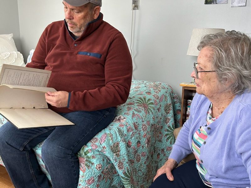 Jeff Hale and his mother