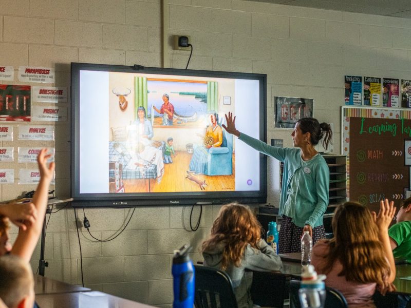 Visual Thinking Strategies (VTS) invites third through fifth-grade students to engage in student-centered conversations about art.