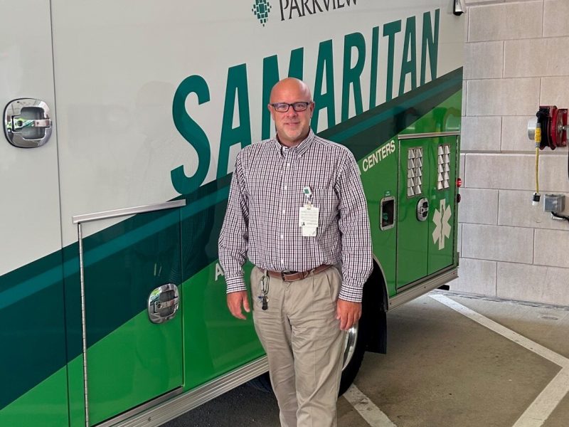 Chad Owen with a Parkview EMS.