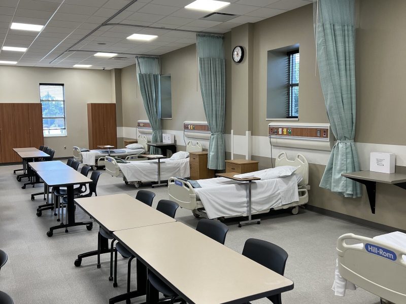 Indiana Tech's new, state-of-the-art nursing lab in Keene Building.
