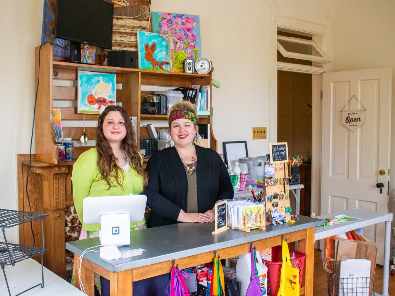 Eliza Romano and Jennifer Zartman Romano at Indigo Studio in Fort Wayne.