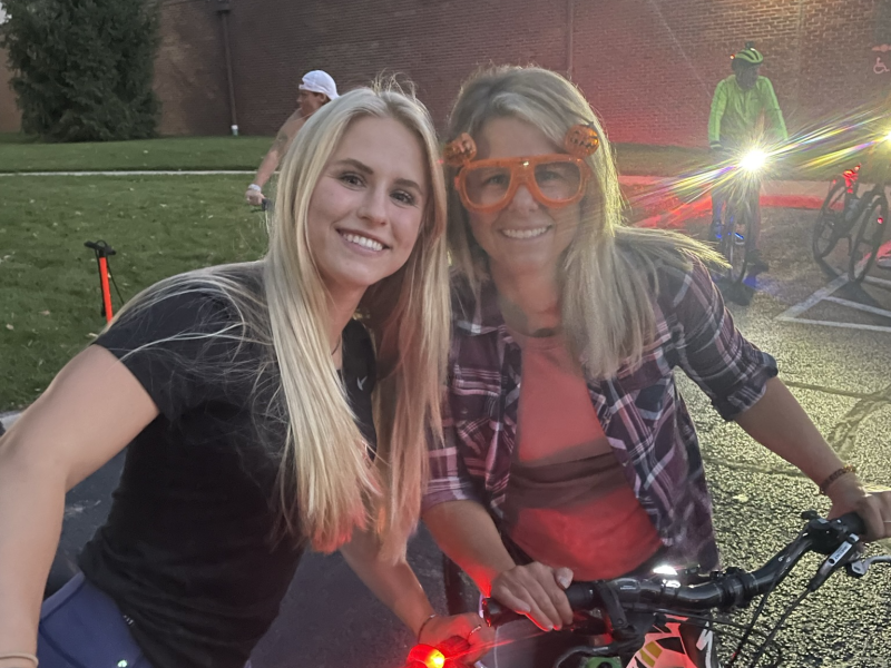 The Grace College Outdoors Club held a Nocturnal bike ride around Warsaw and Winona Lake on Sept. 24.