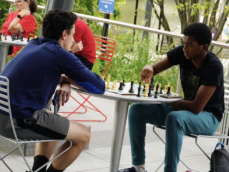 Community Chess at Promenade Park has become a popular, free event for locals.