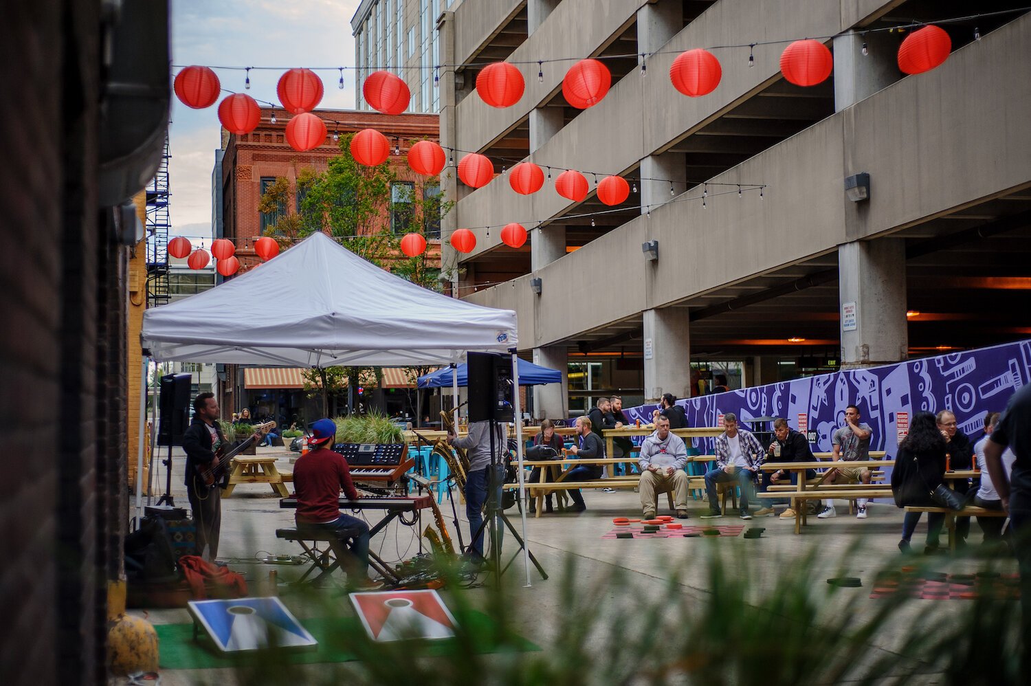 What was once an alley, is now an active space.