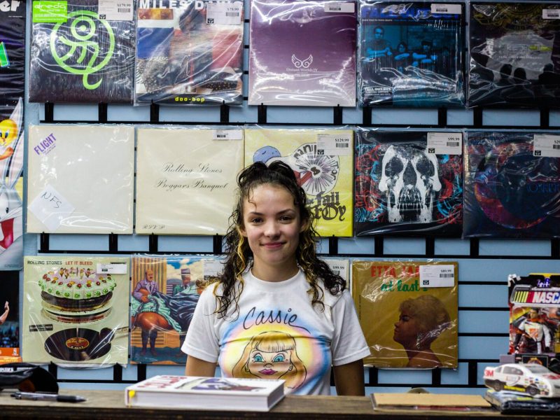 Caitlin Dostal, 19, runs Deadstock Vintage with her partner Isaac Sparks, 20.