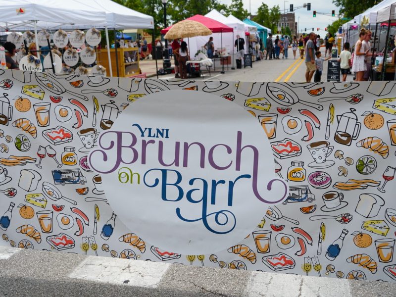 Brunch on Barr, an extension of the YLNI Farmers Market in Downtown Fort Wayne, offers boozy beverages and classic brunch bites.