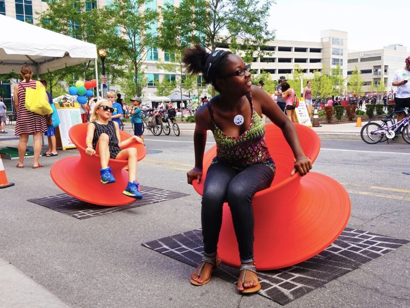 Open Streets encourages people of all ages to play in the street.