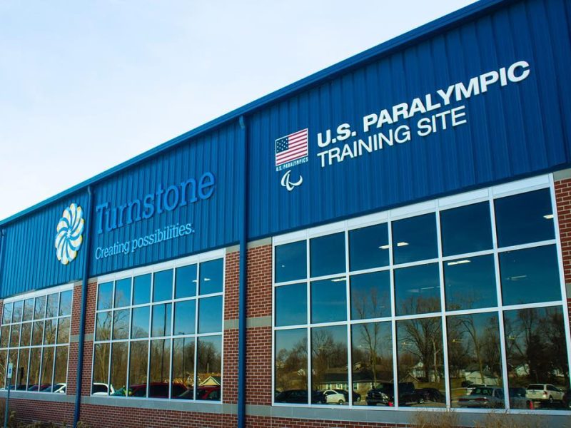 Turnstone unveiled its official U.S. Paralympics training site signage in March.