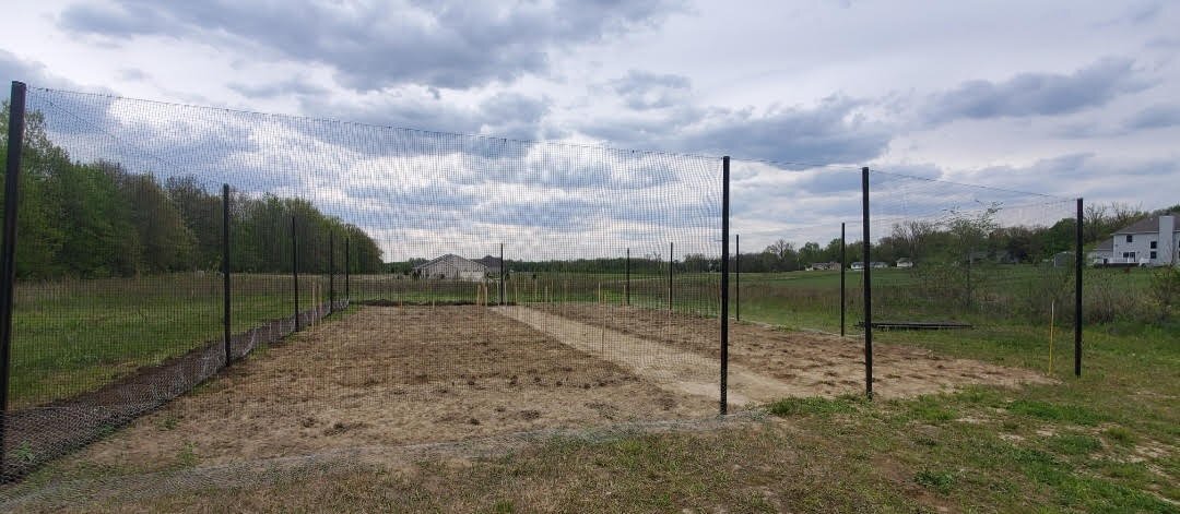 Amanda Langan helped friends with their garden.