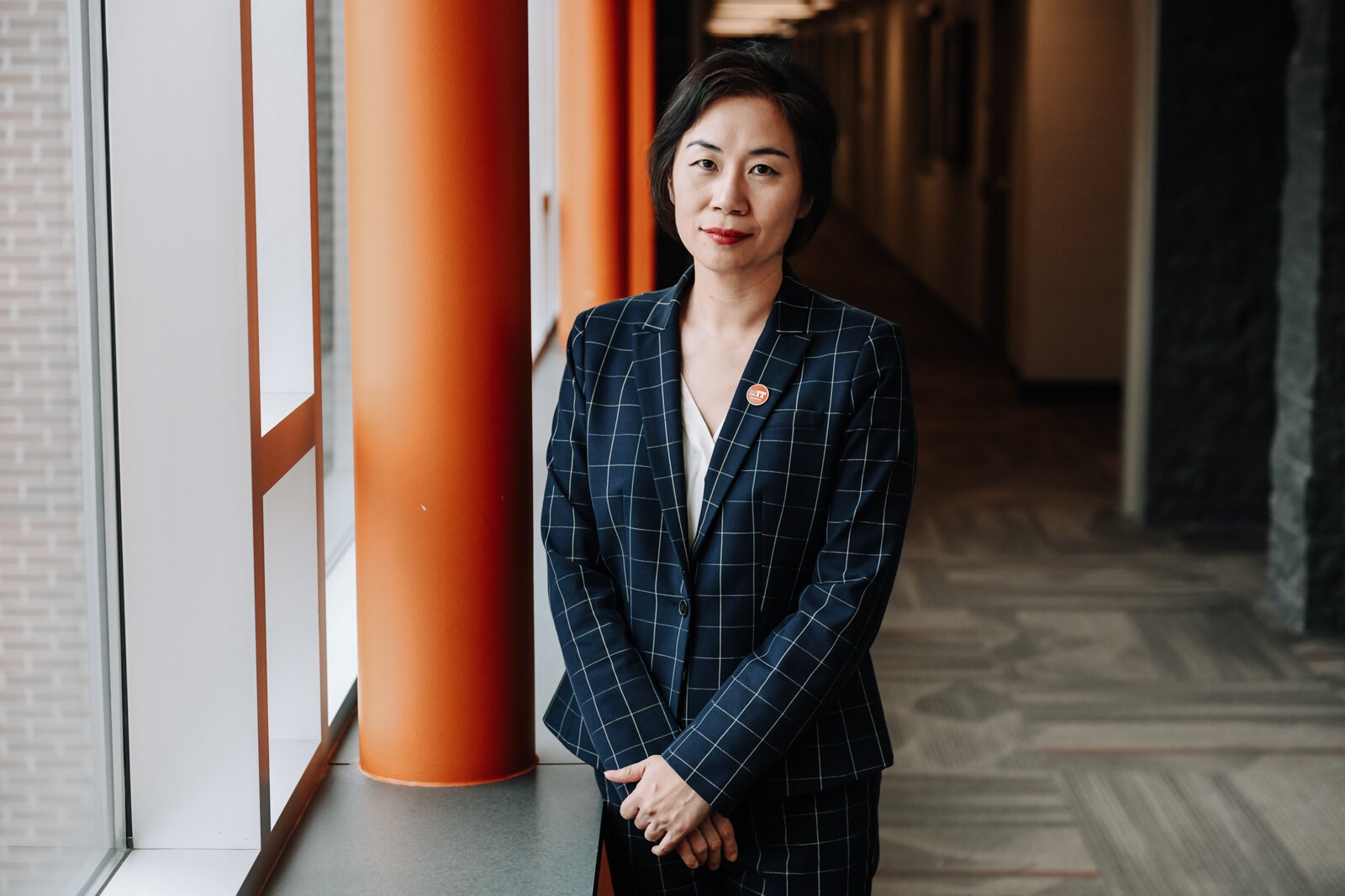 Portrait of Dr. Ying Shang, Dean of Indiana Tech’s Talwar College of Engineering and Computer Sciences.

