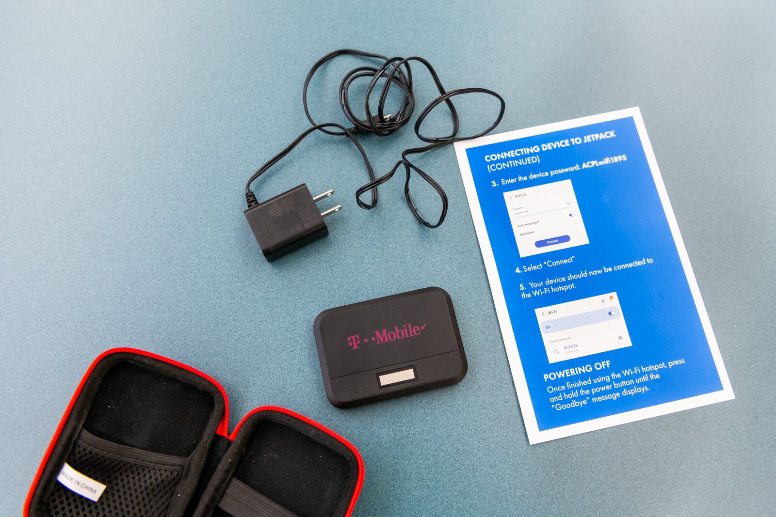 A mobile hotspot that can be checked out at the Allen County Public Library's Monroeville branch.