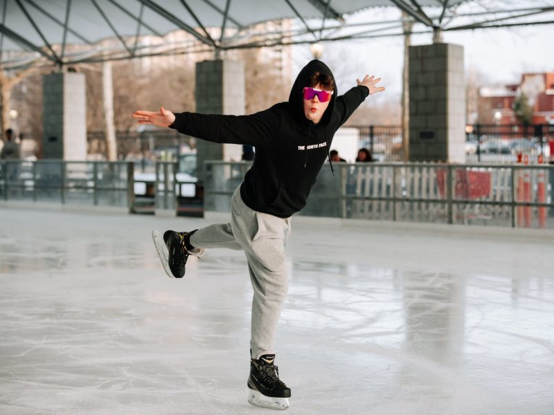 Headwaters Park Ice Rink at 333 S.Clinton St.