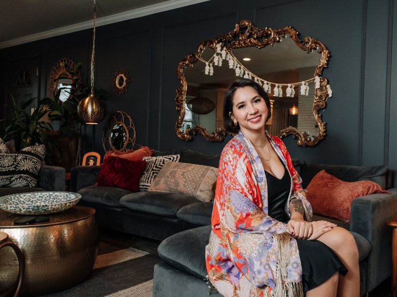 Alexa Keefe lives in a three bedroom ranch with her husband, Matt, their two children, Nelia and Sanna, three dogs, and one cat.