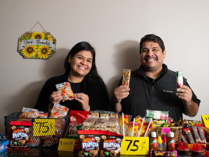 Judith Peña and her father Carlos Peña own the Zion market at 2312 S. Calhoun St., which sells spices, tortillas, beverages and other traditional foods from Mexico. 