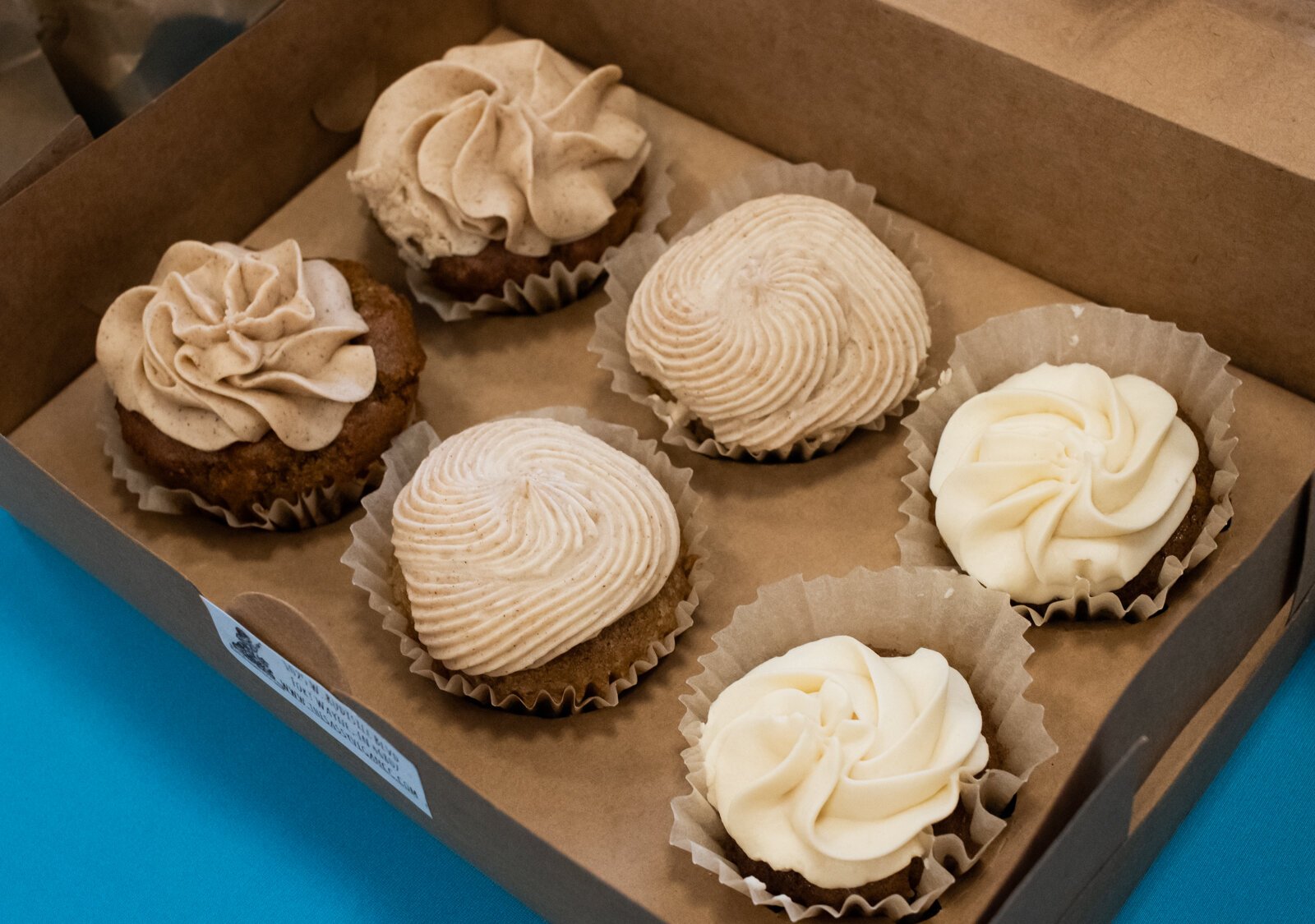 Pumpkin spice, snickerdoodle and caramel apple cupcakes from The Sassy Vegan, owned by Rachel Smith.