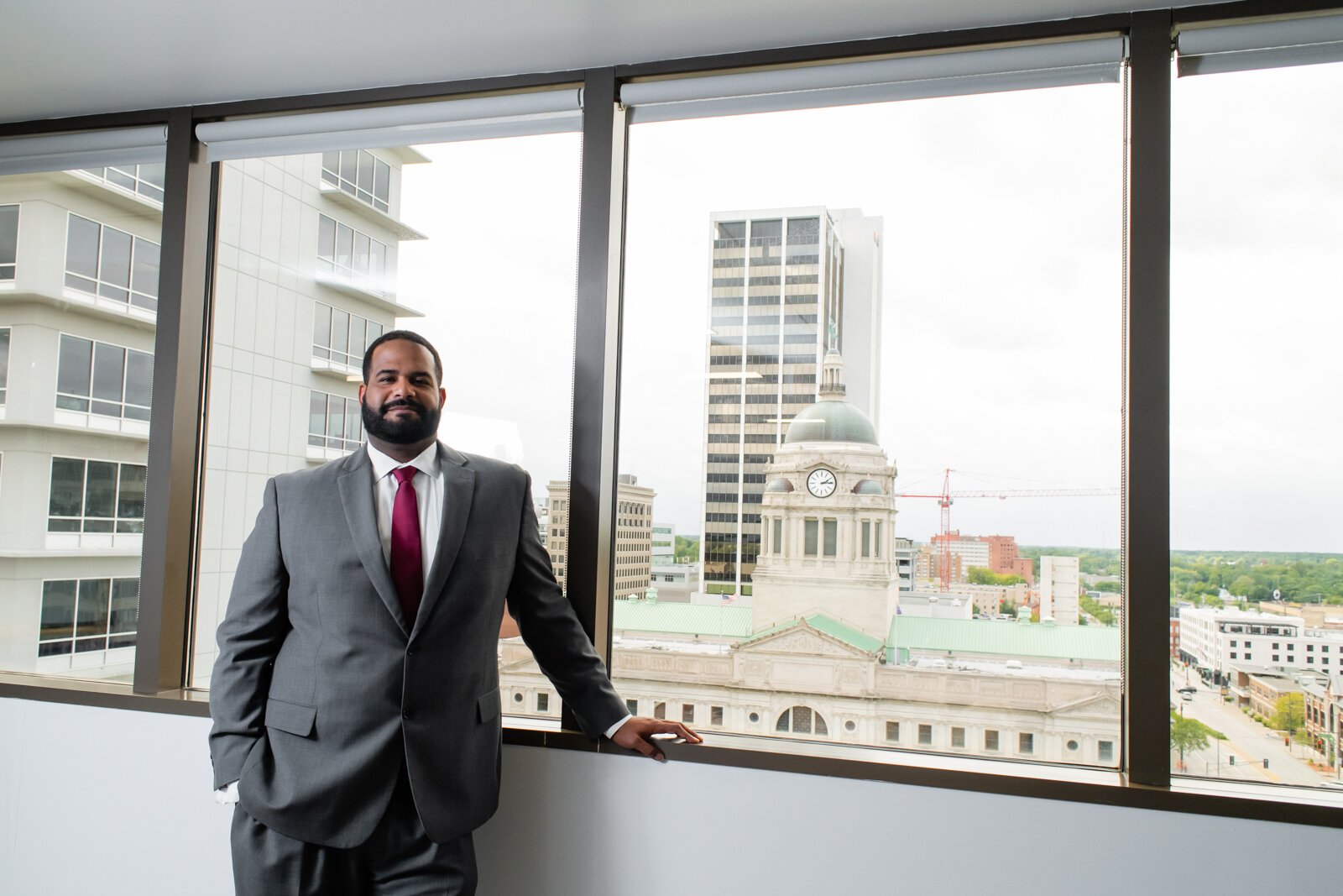 Edmond C. O'Neal III, President/CEO of NE IN Works on the 9th floor of 200 E. Main St.