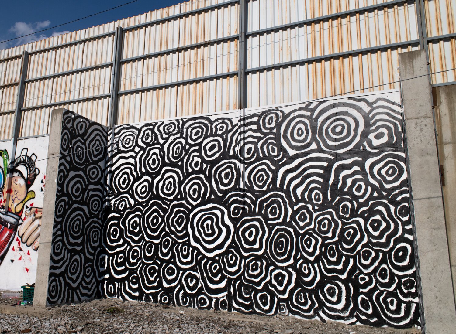 Rachel Von Stroup's finished mural during "Elevation. A Summit City Mural Showcase" on the 2400 block of Central Dr. in Fort Wayne.