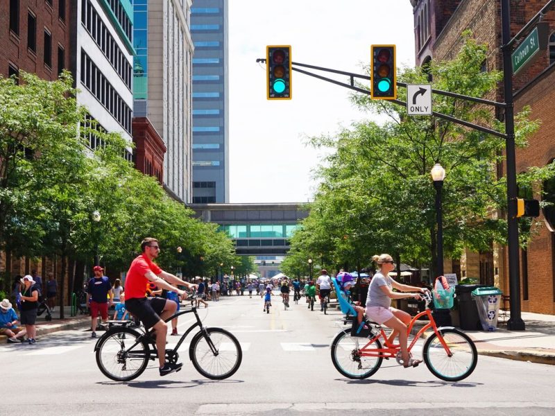 Fort Wayne's active transportation network has 10 miles of bike lanes.