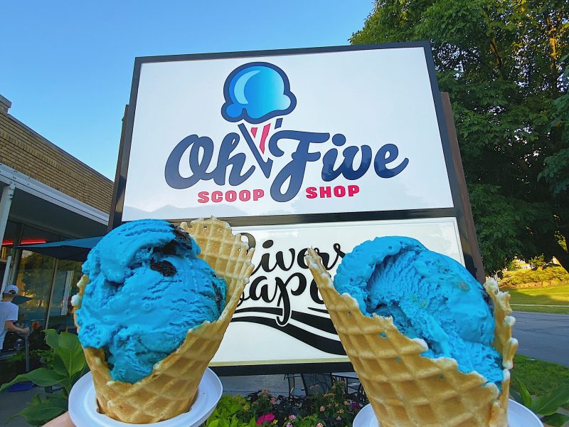 The Oh Five Scoop Shop is located at 1937 E. State Blvd.
