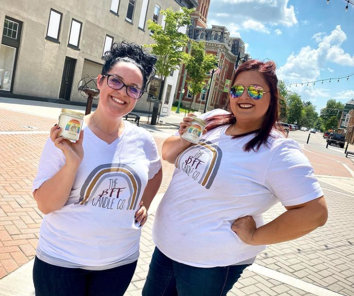 Chelsea and Alyssa are Founders of The BFF Candle Company in Decatur.