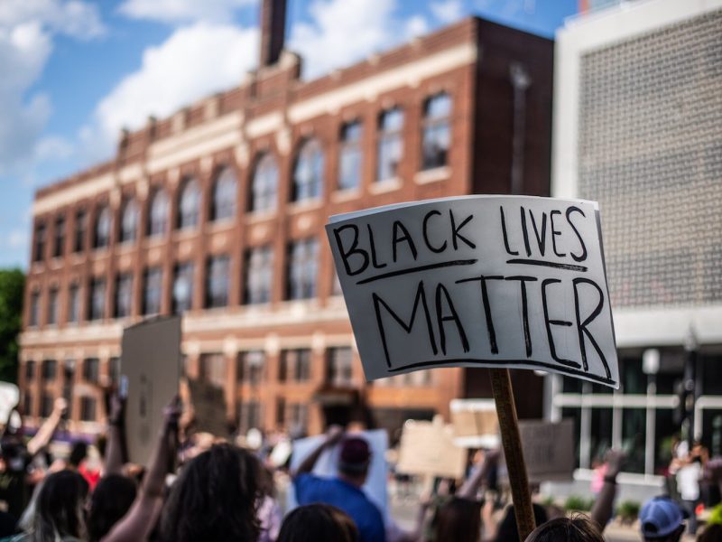 A photo from Fort Wayne's Black Lives Matter protests in 2020.