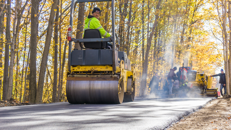 Construction of the Pufferbelly Trail in Fort Wayne.