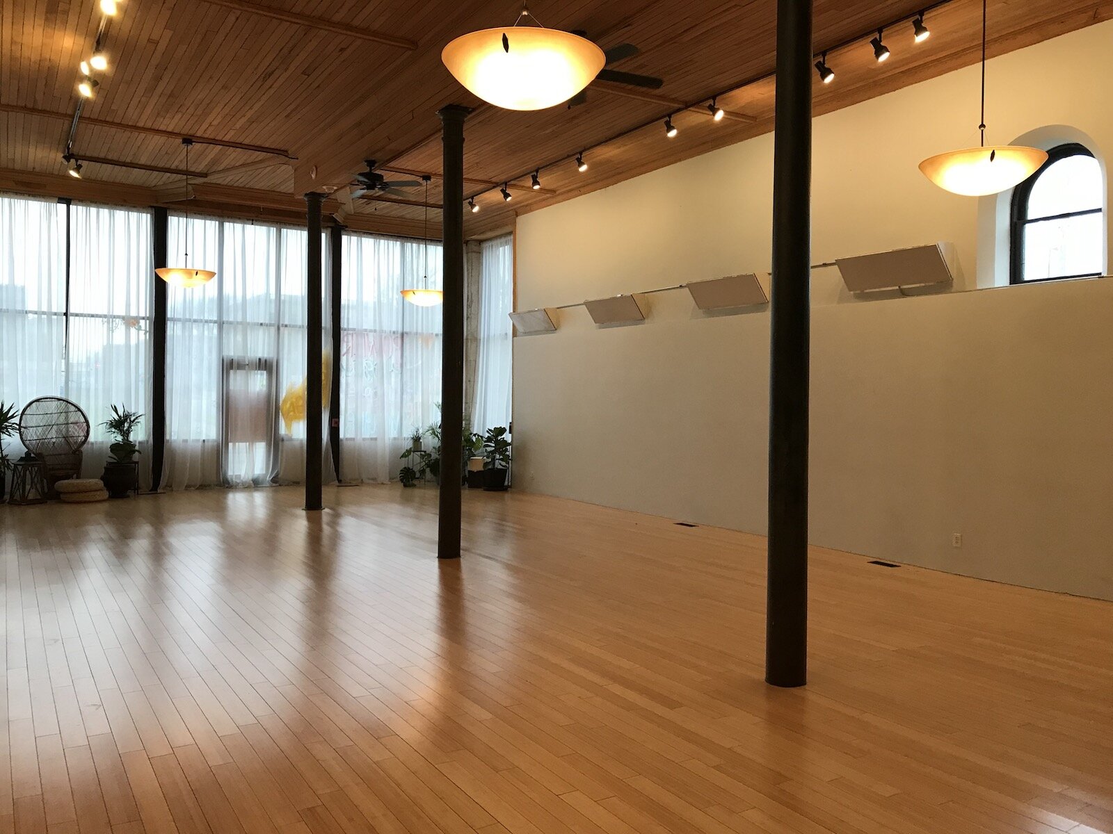 Inside the studio at Baptiste Power Yoga Fort Wayne.