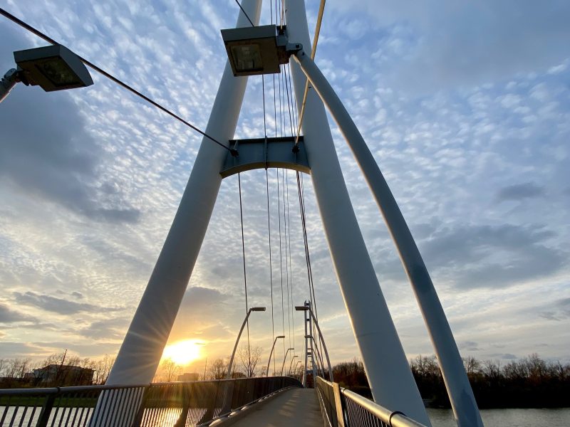 This week, the Input Street Team paid a visit to the Ron Venderly Family Pedestrian Bridge on Purdue Fort Wayne's campus.