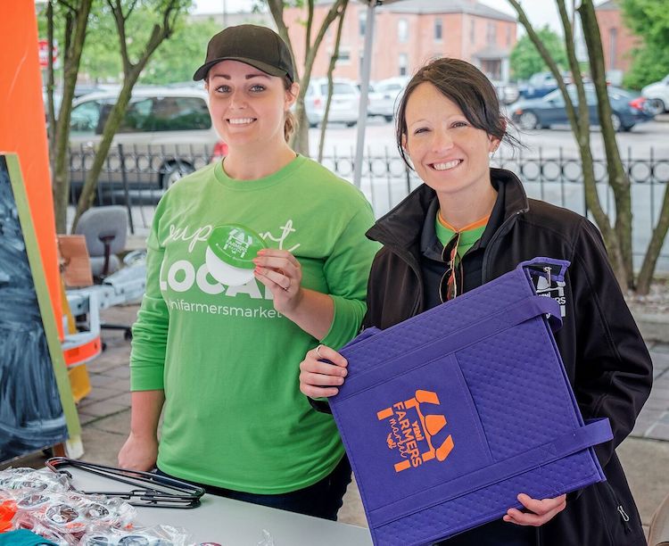 Ashley Wagner, right, is the Market Manager for the Barr Street Market.