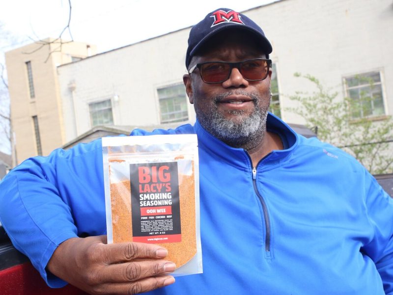 During the COVID-19 pandemic, Lacy Curry began to mass produce and sell his famous Ooh Wee BBQ grilling and smoking seasoning.