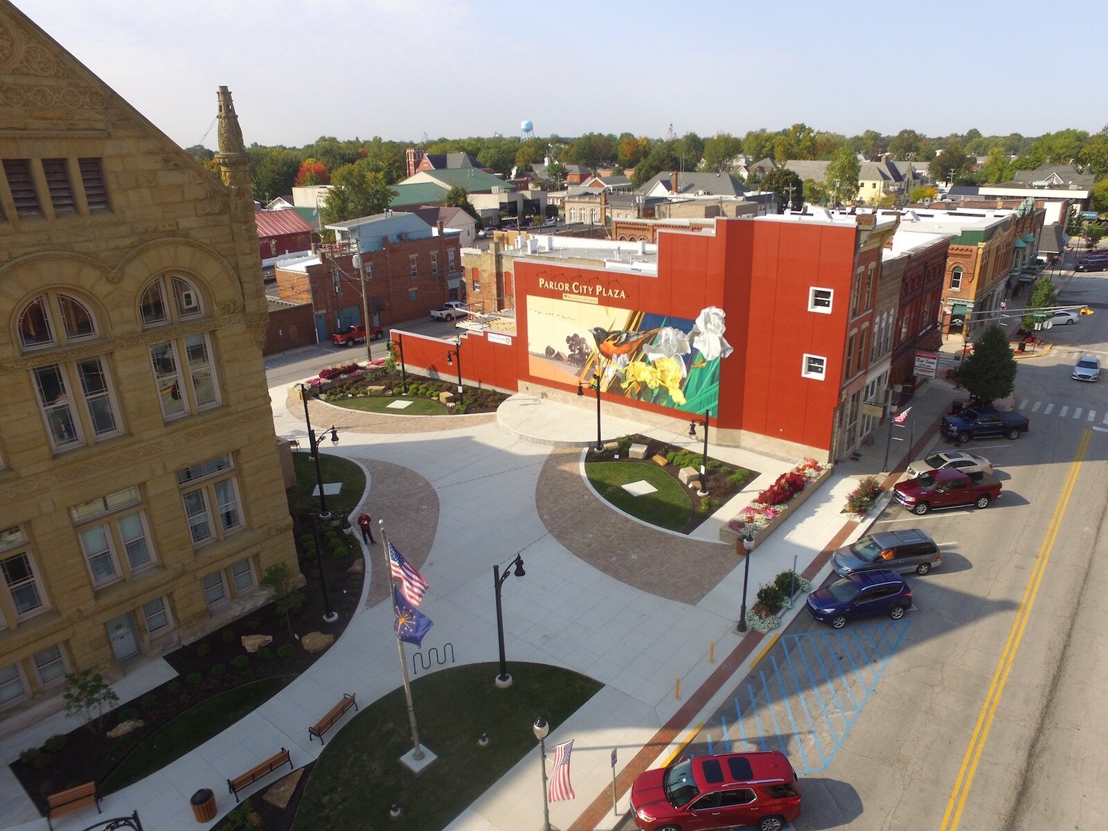 Parlor City Plaza is located at 118 W. Market St. in Bluffton.
