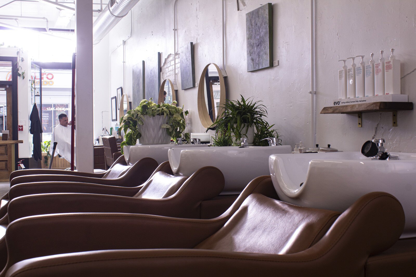 jeffrey.benjamin.hair is a hair salon and a local art gallery in one.