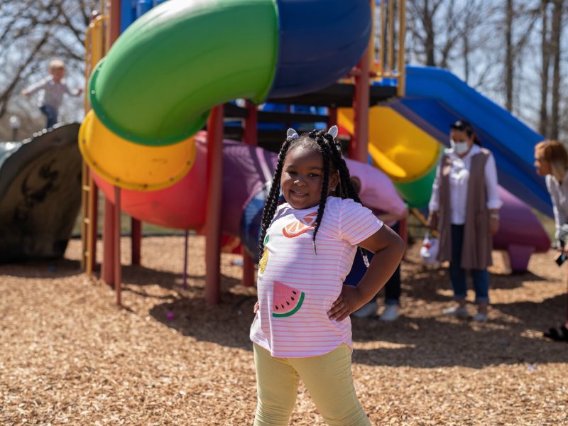 Hundreds of children descended on more than 1,000 eggs hidden around Weisser Park.