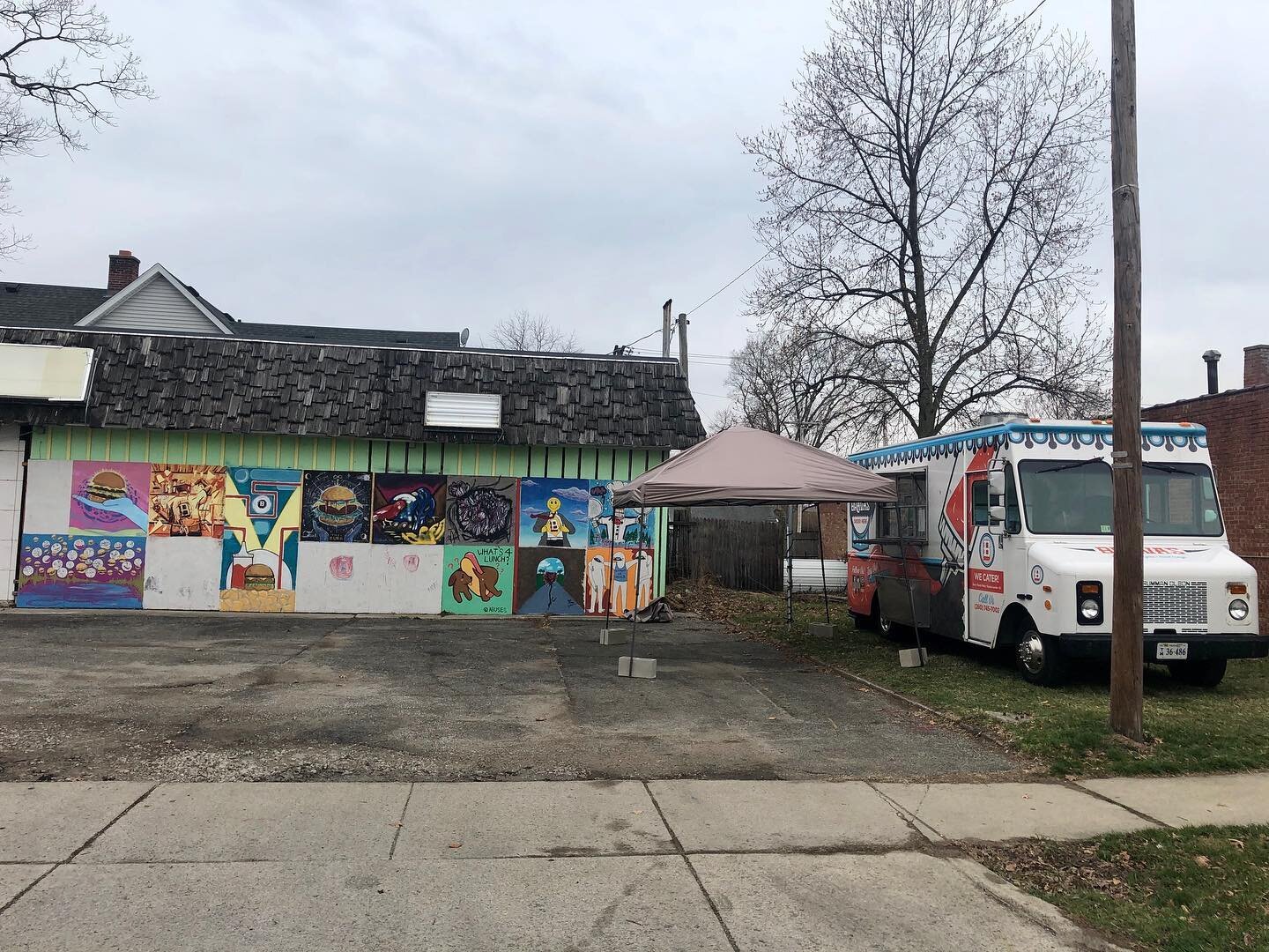The Bravas truck is parked outside the restaurant's new location at 3416 Fairfield Ave.