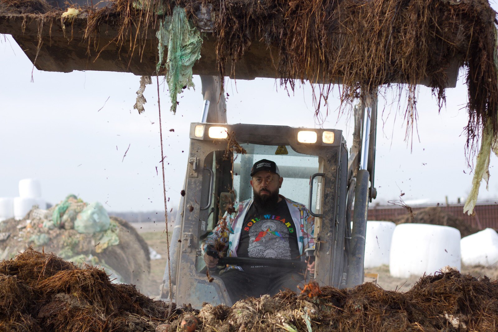 Bloom created his community-scale composting service Dirt Wain in 2019.