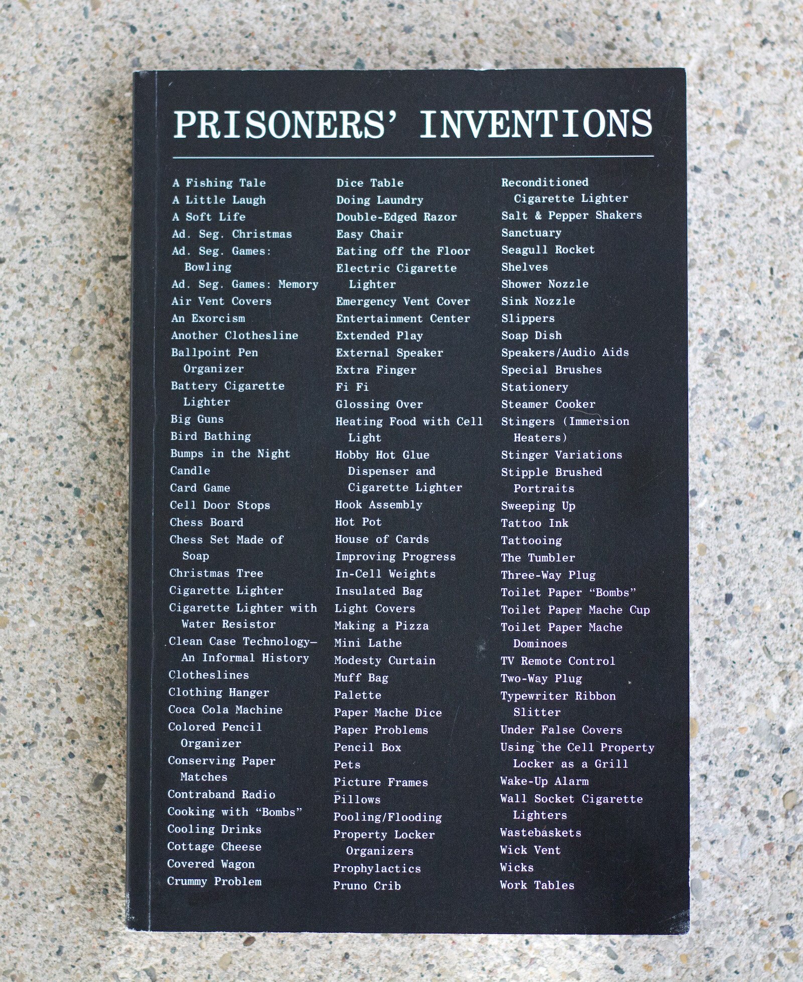 Bloom and a partner at Temporary Services, Marc Fischer, re-released one of their most successful socially engaged art projects after a 15-year hiatus called “Prisoners’ Inventions."