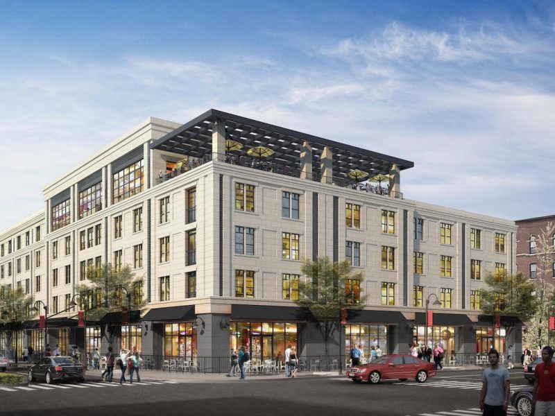 The Bradley is a 124-room boutique hotel at 204 W Main St. with a marquee ground-floor food and beverage operation, rooftop bar, and meeting space, as well as leasable ground floor retail space.