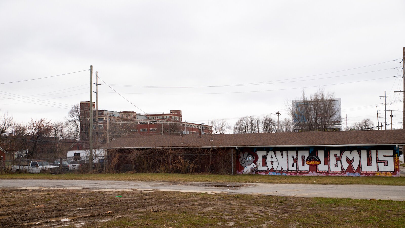 A junkyard in the Hoagland Masterson neighborhood near Electric Works.